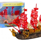 Piratenschiff Lichter Geräusche Räder Braun