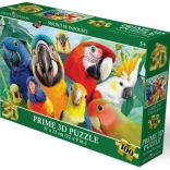 3D-Puzzle Lachende Papageien 100 Teile