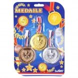 Satz Medaillen 6cm, 3 Stück