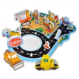 Schaumbad-Aufkleber Baustellenzone