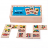 Bigjigs Toys Holzdomino – Verkehrsmittel