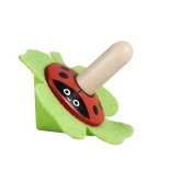 Detoa Holz-Kreisel mit Filz, Marienkäfer