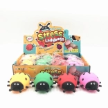 Scherzhafte Marienkäfer in verschiedenen Farben