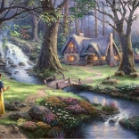 Puzzle Schneewittchen und das Häuschen der sieben Zwerge 1000 Teile