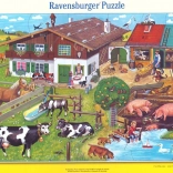 Puzzle Tiere auf dem Bauernhof 33 Teile