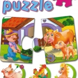 Puzzle Transportmittel Duo für Kinder