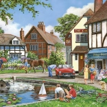 Puzzle Ein geschäftiger Tag 1000 Teile