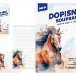 Briefpapier mit Pferdemotiv - Farbset