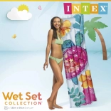 Aufblasbare Wassermatratze 183 × 69 cm mit tropischem Print