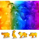 Holzpuzzle Vogelparadies