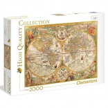 Puzzle 2000 Teile Alte Weltkarte