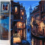 Diamantmalerei Venezianischer Kanal 30x40 cm
