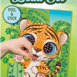 Grafix Perlen-Mosaikbild Tigerchen 21 × 14,5 cm