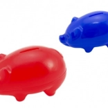 Sparschwein aus Kunststoff 16 cm, 2 Farben