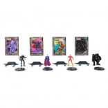Figurenset DC METAL FORCE: Brainiac gegen Batman, Superman und Flash (5 cm)