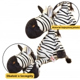 Plüschspielzeug Zebra schwarzweiß 25 cm