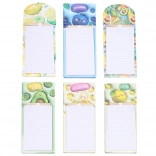 Magnetische Notizblöcke mit Bleistift, Mix aus Obstmotiven, 40 Blatt