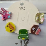 Set von Kinderspangen mit Tiermotiven