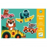 Puzzle Duo Rennwagen