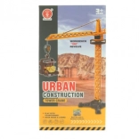 Baukran mit Baufahrzeug und Zubehör