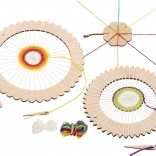 Goki Strickset mit runden Rahmen und Blumenstricker