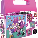 Puzzle im Koffer Minnie und Daisy 4in1