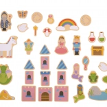 Bigjigs Toys märchenhafte Holzmagnete – Set mit 35 Stück