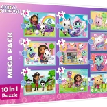 Trefl Puzzle für Kinder Gabis Katzenhaus 10 in 1