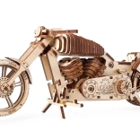 Holzpuzzle 3D Motorrad UGEARS – mechanisches Modell ohne Kleben