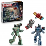 LEGO Marvel Bauset: Iron Man und War Machine vs. Hammer-Drohnen