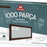 Puzzle-Rahmen 96x34 cm braun