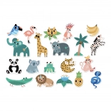 Vilac hölzerne Dschungel-Magneten für Kinder