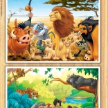 Holzpuzzle Disney Tierische Freunde 2×50 Teile