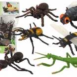 Set realistischer Insekten- und Spinnenfiguren – 6 Stk.