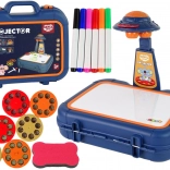 Kinder-Zeichenprojektor im Koffer – blau