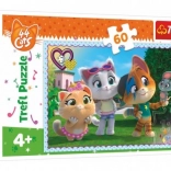 Puzzle mit 60 Teilen 44 CATS – Spaß mit Freunden
