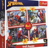 Puzzle 4v1 Heroischer Spider-Man