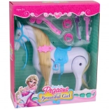 Interaktives Pferd mit Kamm und Musik