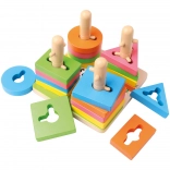 Holz-Steckspiel mit Formen 15 cm