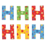 Holzbuchstabe H mit Sternchen Bigjigs Toys