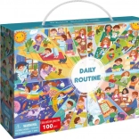 Puzzle Tägliche Routine 100 Teile