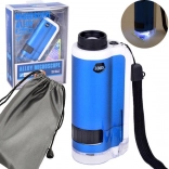 Taschenmikroskop für Kinder mit 100×/250× Vergrößerung, aus Metall