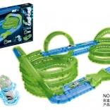 Leuchtende Rennstrecke für die Dunkelheit, 83 Teile