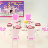 Glorie Esstisch mit Zubehör für Puppen