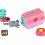 Spielset Kuscheltier Katze mit Tragetasche