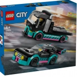 Lego City Rennwagen und Abschlepptransporter