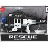 Polizeihubschrauber mit Batterien, Licht und Sound