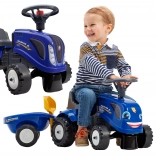 Laufrad-Traktor NEW HOLLAND mit Anhänger und Zubehör für Kinder ab 1 Jahr