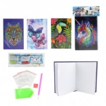 Kreatives Diamanttagebuch 14,5 × 21 cm – Set mit aufklebbaren Steinchen