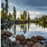 Diamantmalerei Stiller See 30x40 cm